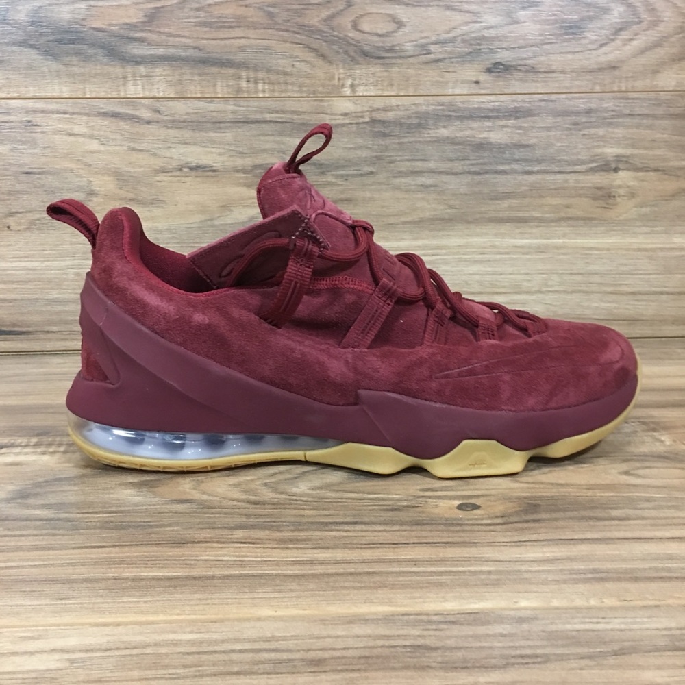 <SOLD>NIKE LEBRON XIII LOW PREMIUM TEAM SUEDE NEW - Picture 4 of 5